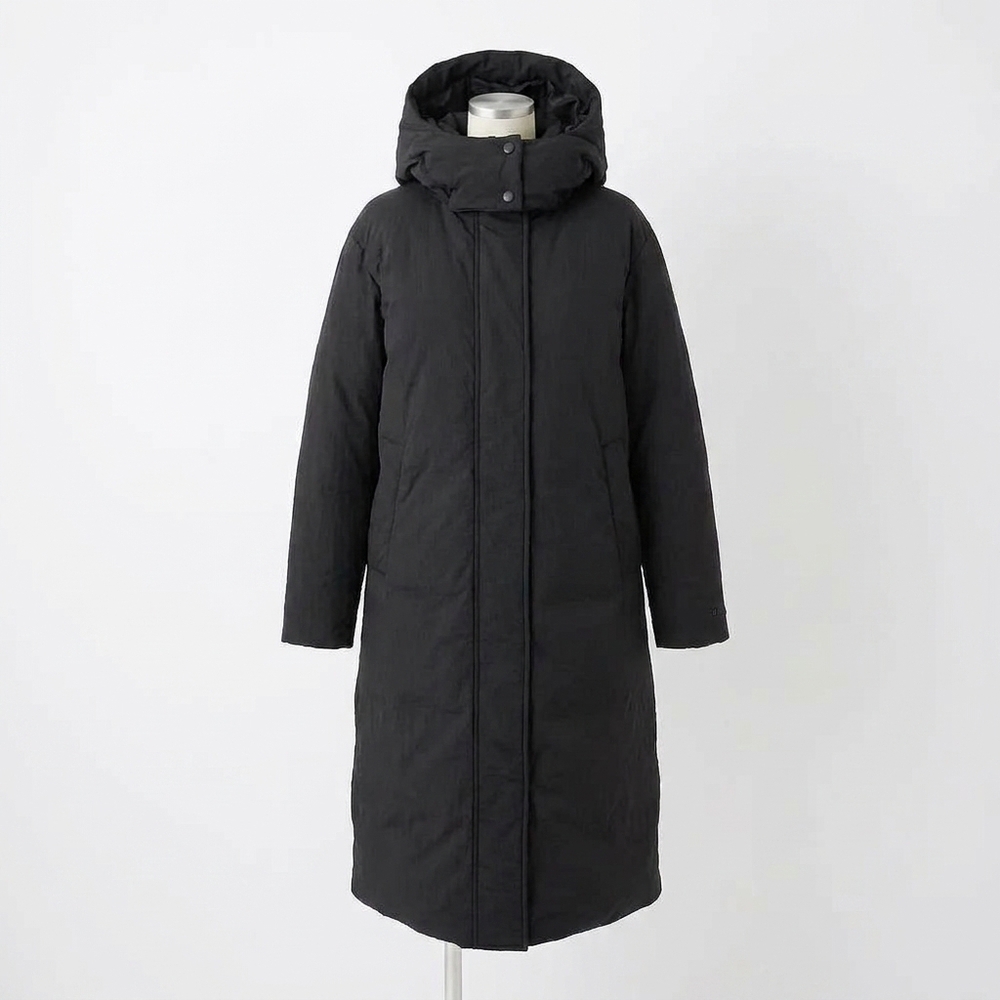 NEW SCOTCH & SODA longline puffer jacket in black